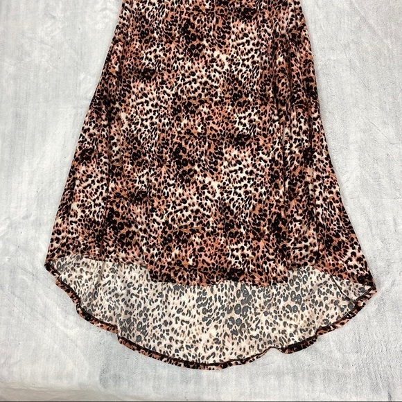 LuLaRoe Tiger Print Dress Womens XS Hi-Low Knee Length - Picture 3 of 12